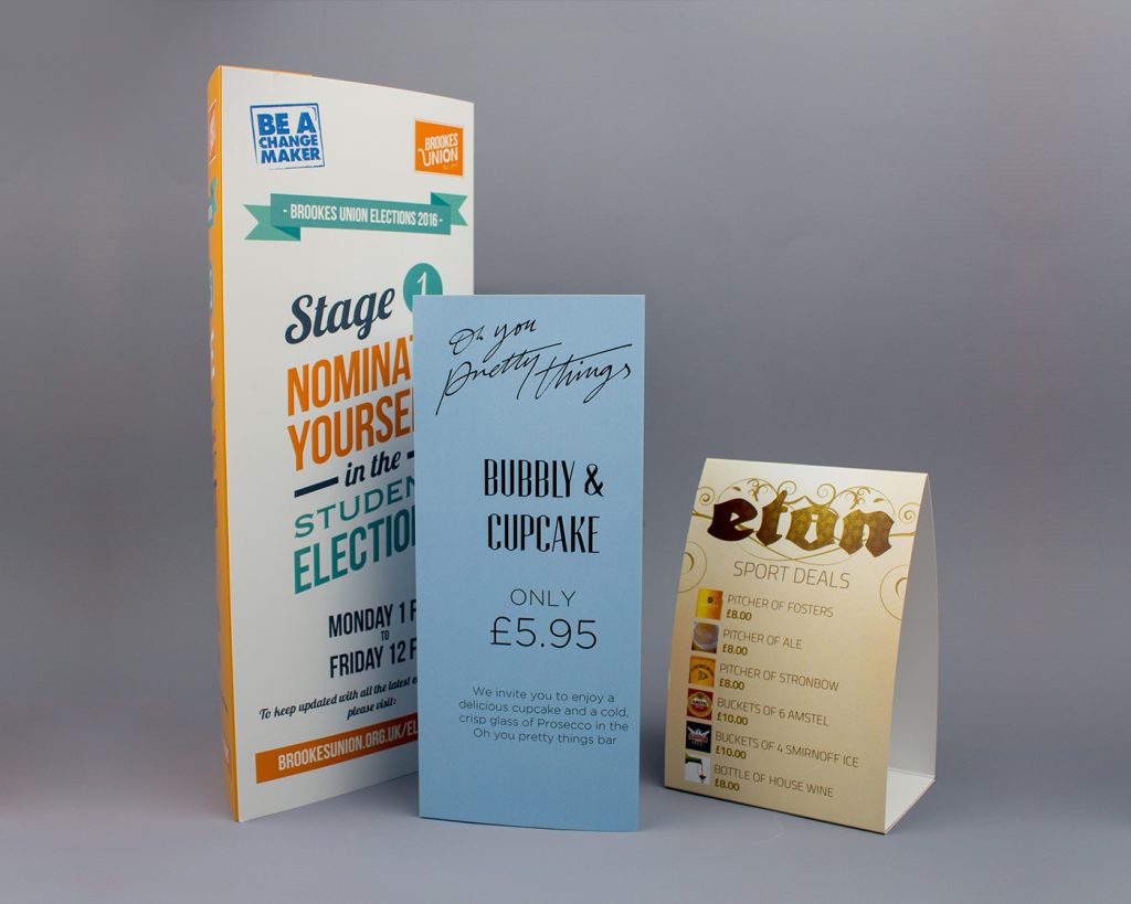 Table Tents PrintingGlasgow